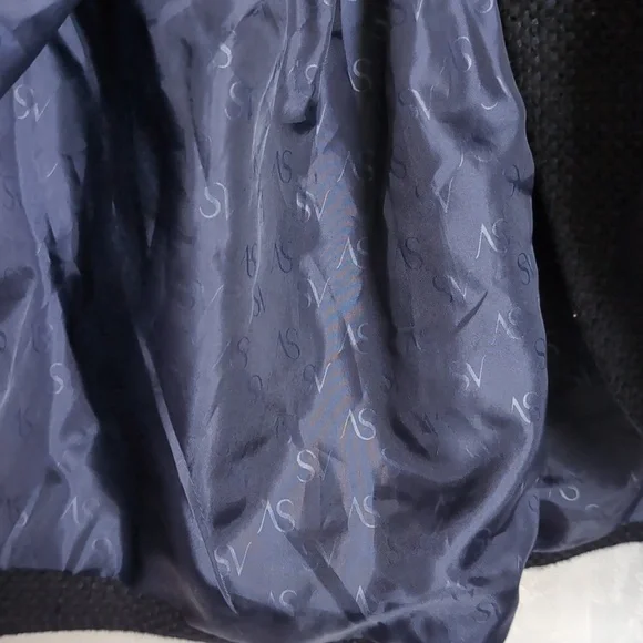 Simply Vera Black Tweed Swing Jacket Shrug Size 12 - Picture 4 of 8